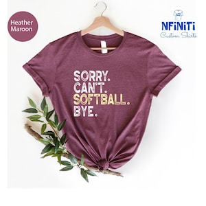 Funny Softball Shirt, Softball Dad Tshirt, Softball Lover Sports Shirt, Softball Mom Gift, Softball Wife Shirt, Softball Player Game Day Tee