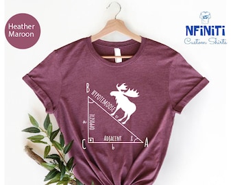 Hypotemoose Funny Math Shirt: Calculus Geometry Pun Tee