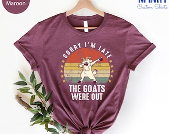 Funny Goat Graphic Tee, Farm Animal Shirt