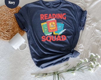 Reading Squad Shirt: Book Club Tee, Librarian Gift