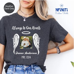 Custom Photo Memorial Shirt, Personalized Remembrance Shirt, Photo Memorial Gift Tee, Bereavement T-shirt, Memory Of Shirt, Rest In Peace