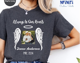 Custom Photo Memorial Shirt: Personalized Remembrance Gift Tee