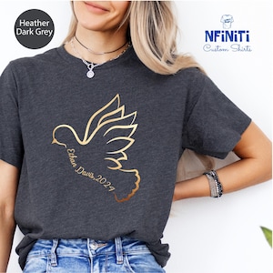 Custom Memorial Shirt, Personalized Remembrance Shirt, Custom Memorial Gift, Bereavement T Shirt, Memory Of Shirt, Rest In Peace Shirt