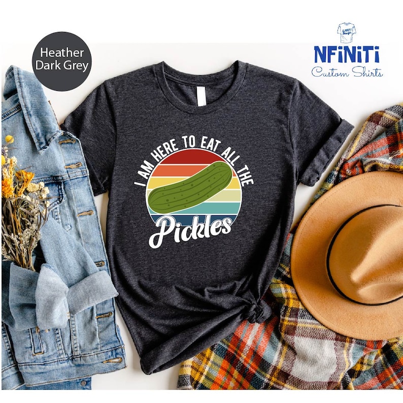 Pickle Shirt: Vegan Gardening T-shirt, Foodie Gift image 2