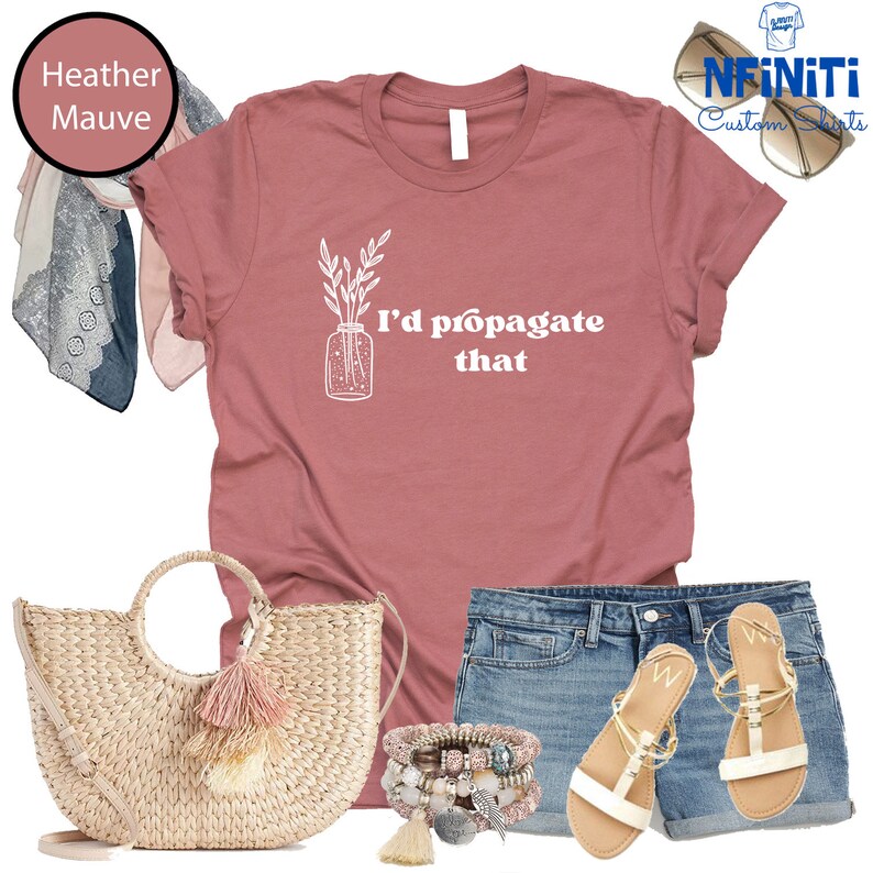 I'd Propagate That Shirt: Funny Plant Lover Gift Tee image 4