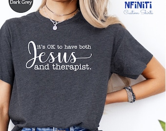 Christian Therapist Shirt: Mental Health Faith Tee