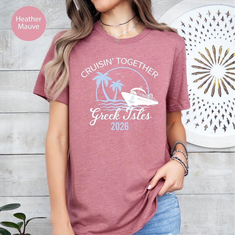 Greek Isles Cruise Shirt: Family Vacation Tee image 8