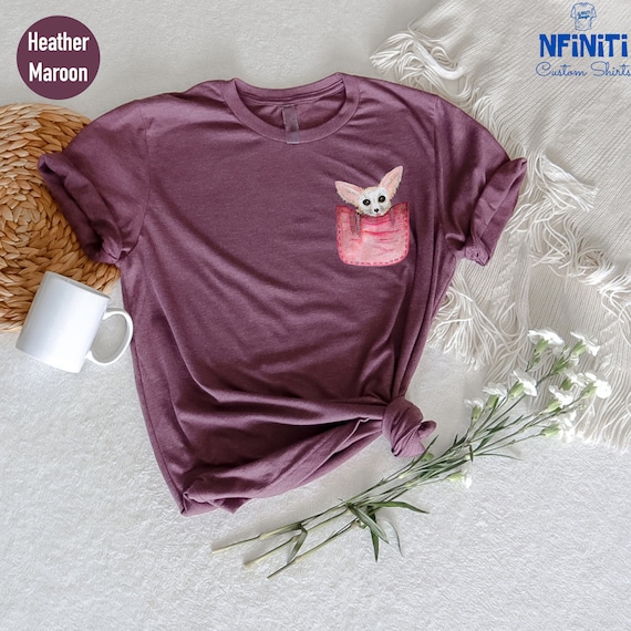 Pocket Fennec Fox Shirt, Animal Lover Gift