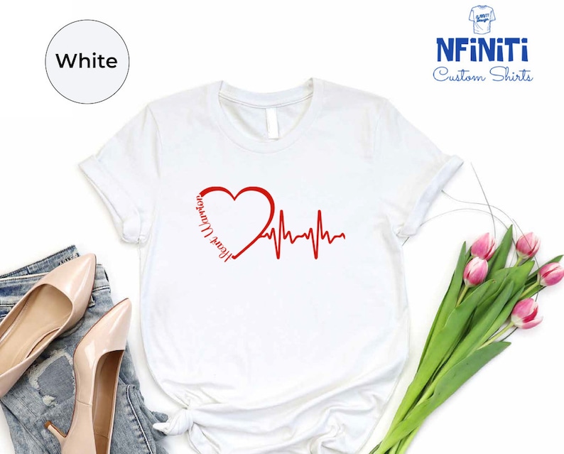 Heart Warrior Gift, Heart Attack Survivor Shirt, Heart Disease Awareness Shirt, Red Ribbon, National Heart Month Tee Shirt, Heart Warrior image 2