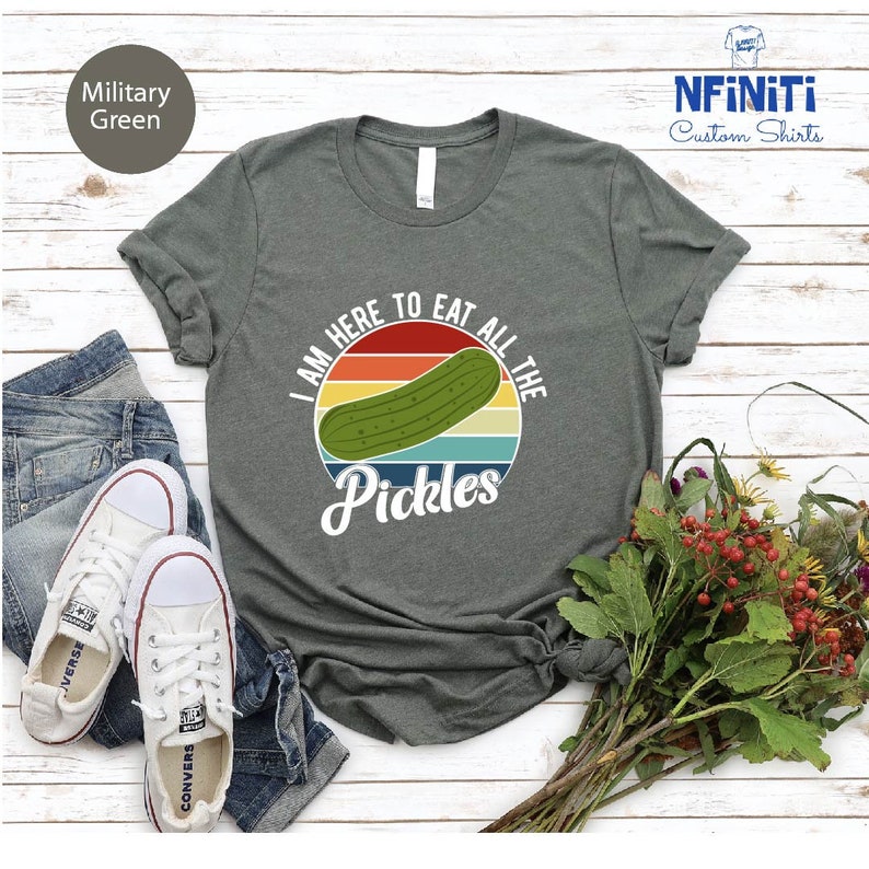 Pickle Shirt: Vegan Gardening T-shirt, Foodie Gift image 6