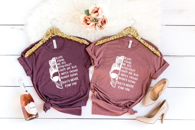 Messy Bun Serial Killer Shirt, Horror Movie Tee image 7