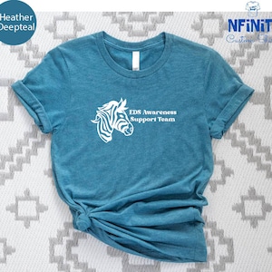 Eds Awareness Tee, Eds T-shirt, Eds Zebra Shirt, Eds Support, Ehlers Danlos Syndrome Shirt, Ehlers Danlos Shirt, EDS Survivor Gift Shirt