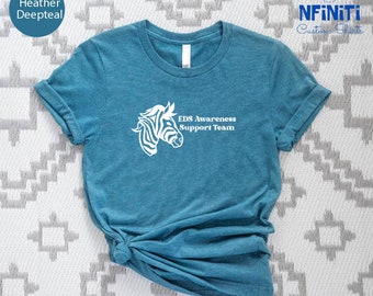 Eds Awareness Tee, Eds T-shirt, Eds Zebra Shirt, Eds Support, Ehlers Danlos Syndrome Shirt, Ehlers Danlos Shirt, EDS Survivor Gift Shirt