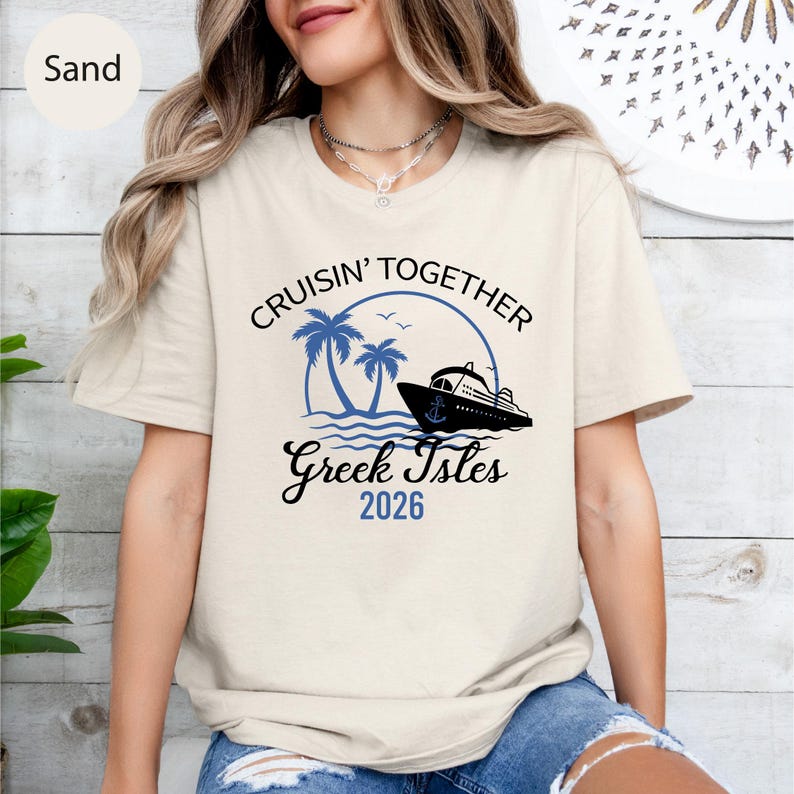 Greek Isles Cruise Shirt: Family Vacation Tee image 15