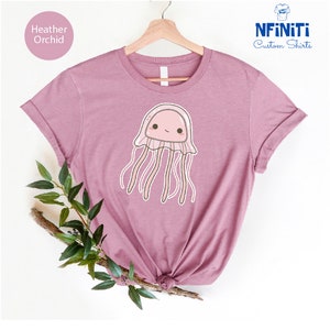 Jellyfish Shirt, Ocean Lover Tee, Cute Jellyfish Tee, Marine Biologist, Ocean Shirt,Ocean animals Tee,Funny Animal Gift,Jellyfish meme Shirt image 7