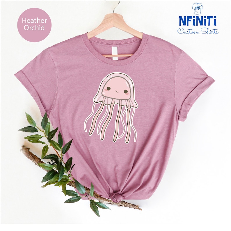 Jellyfish Shirt, Ocean Lover Tee, Cute Jellyfish Tee, Marine Biologist, Ocean Shirt,Ocean animals Tee,Funny Animal Gift,Jellyfish meme Shirt image 7