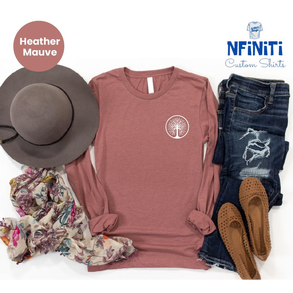 Custom Logo Pocket Long Sleeve, Company Logo Long Sleeve, Business Pocket Long Sleeve, Custom Pocket Long Sleeve,Custom Logo Long Sleeve Tee Aurateestyle