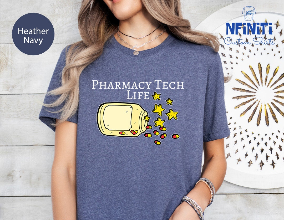 Pharmacy Tech Life Shirt, Pharmacy Technician Tee Pharmacist T-shirt ...