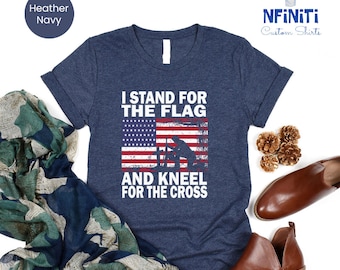 American Flag Shirt: Patriotic USA Tee - I Stand for the Flag