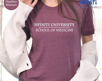 School Of Medicine Custom Shirt, Custom University Name Shirt, Personalized School Graduation Shirt, Future Doctor Tee, College Name Gift