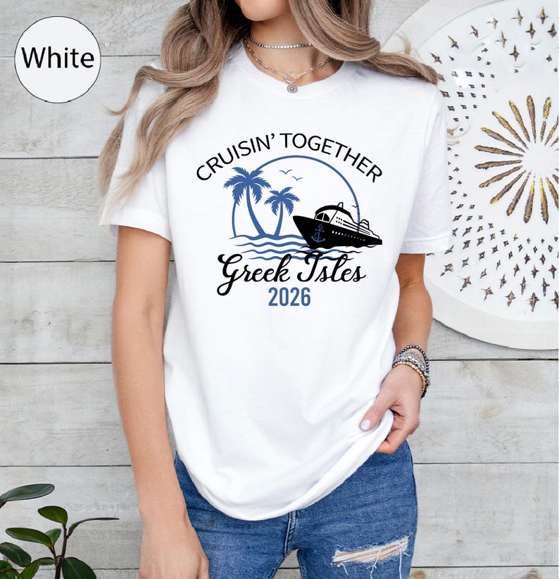 Greek Isles Cruise Shirt: Family Vacation Tee image 16