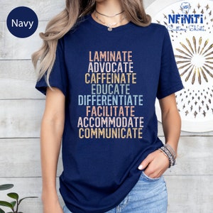 Sped Teacher Shirt, Special Education Shirts With Sayings, Special Needs Shirt, Laminate Advocate Educate Facilitate Inclusion Gift Shirt