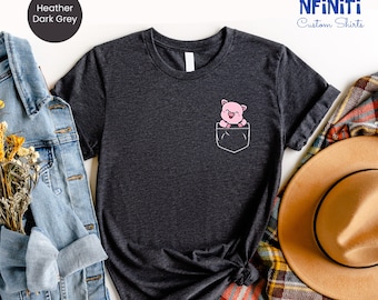 Pig Mom Shirt, Pocket Pig Graphic Tee, Pet Lover Gift