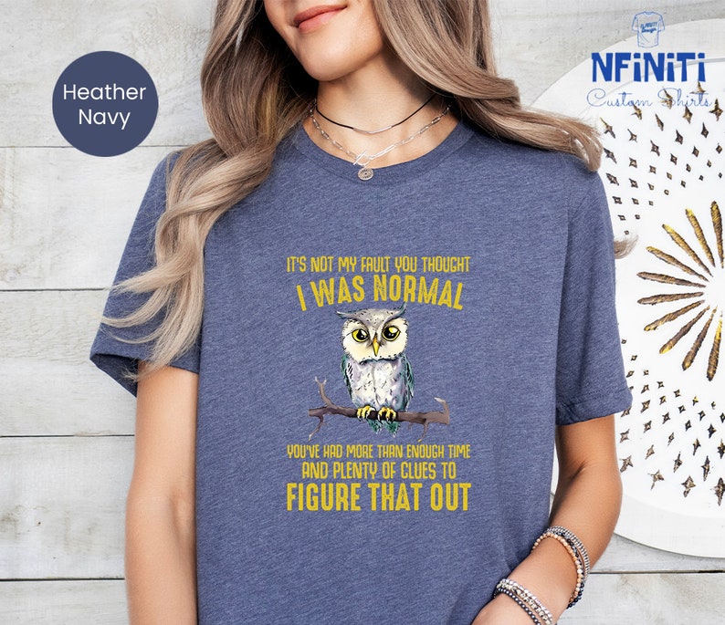 Funny Owl T-Shirt: Sarcastic Humor, Animal Lover Gift imagen 1