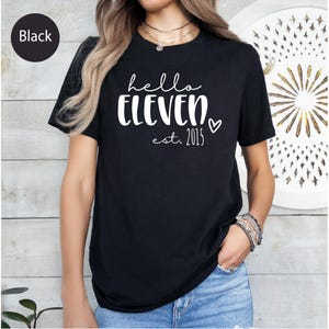 Hello Eleven 11th Birthday Shirt: Est 2015 Party Tee