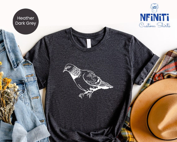 Pigeon Shirt: Funny Bird Lover Tee, Animal Graphic T-shirt