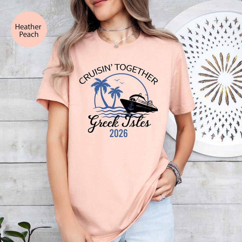 Greek Isles Cruise Shirt: Family Vacation Tee image 18