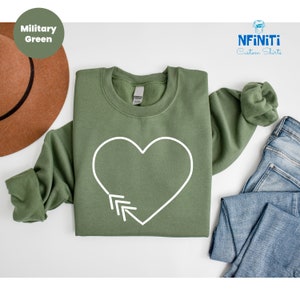 Down Syndrome Awareness Sweatshirt: Lucky Few Heart Arrow Tee