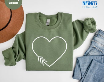 Down Syndrome Awareness Sweatshirt: Lucky Few Heart Arrow Tee
