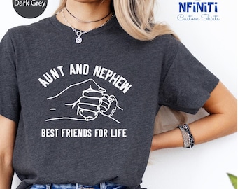 Aunt Nephew Fist Bump Shirt: Matching Auntie Gift Tee