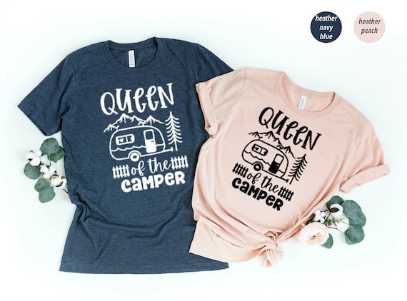 Queen Of The Camper - Camping T-Shirt Women & Kids Gift Queen Of The Camper - Camping T-Shirt Women & Kids Gift