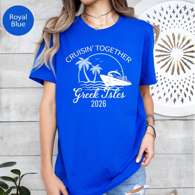 Greek Isles Cruise Shirt: Family Vacation Tee image 4