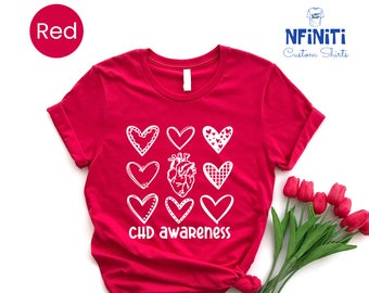 Chd Awareness Shirt, Anatomical Heart Shirt For Warrior, Heart Disease Month Awareness Tshirt, Cardiology Tee, Heart Patient Gift, Chd Shirt