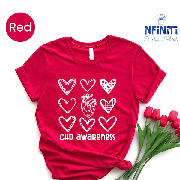 Chd Awareness Shirt, Anatomical Heart Shirt For Warrior, Heart Disease Month Awareness Tshirt, Cardiology Tee, Heart Patient Gift, Chd Shirt