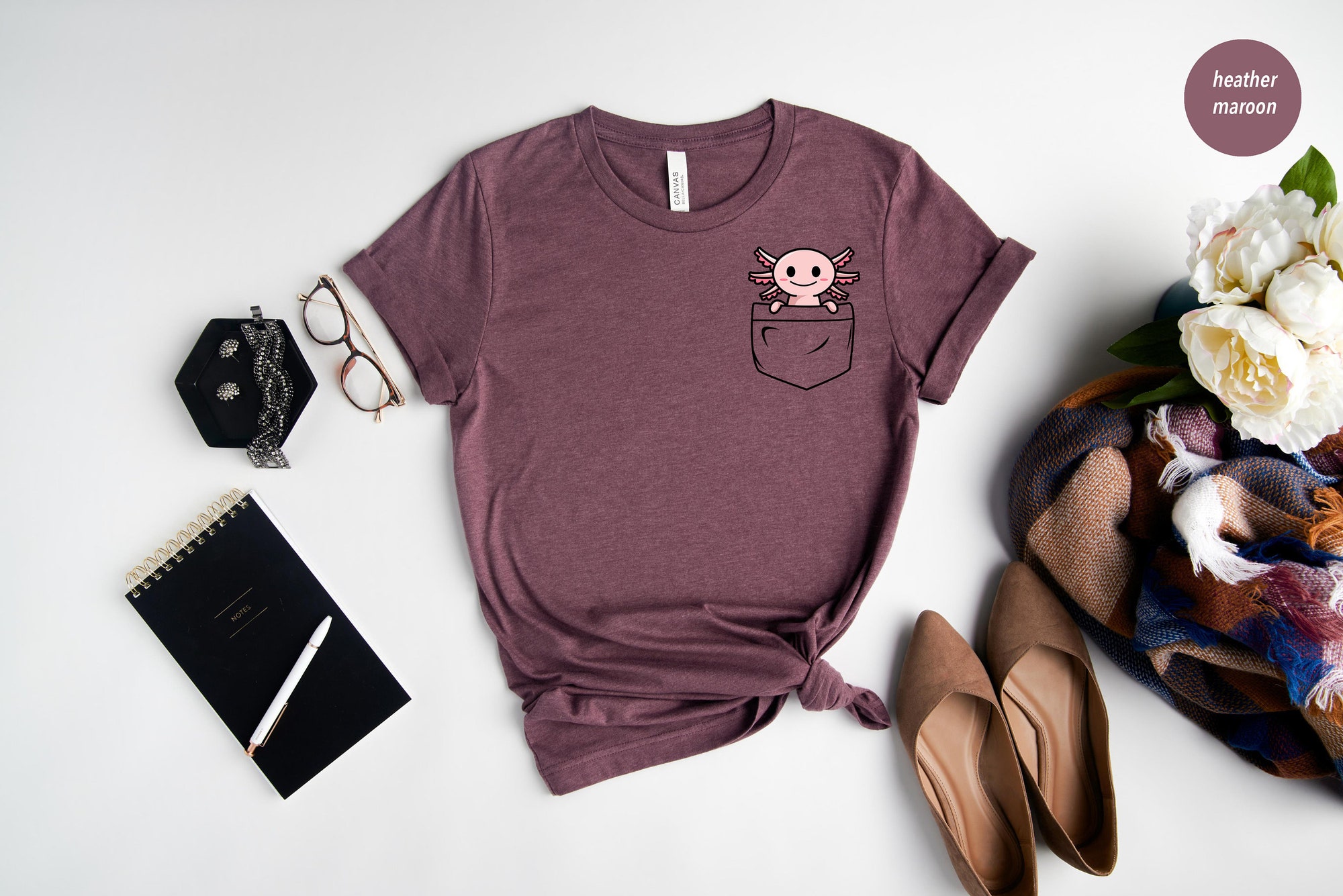 Discover Axolotl Lover Gift, Funny Cute Axolotl Shirt, Salamander Lover T Shirt