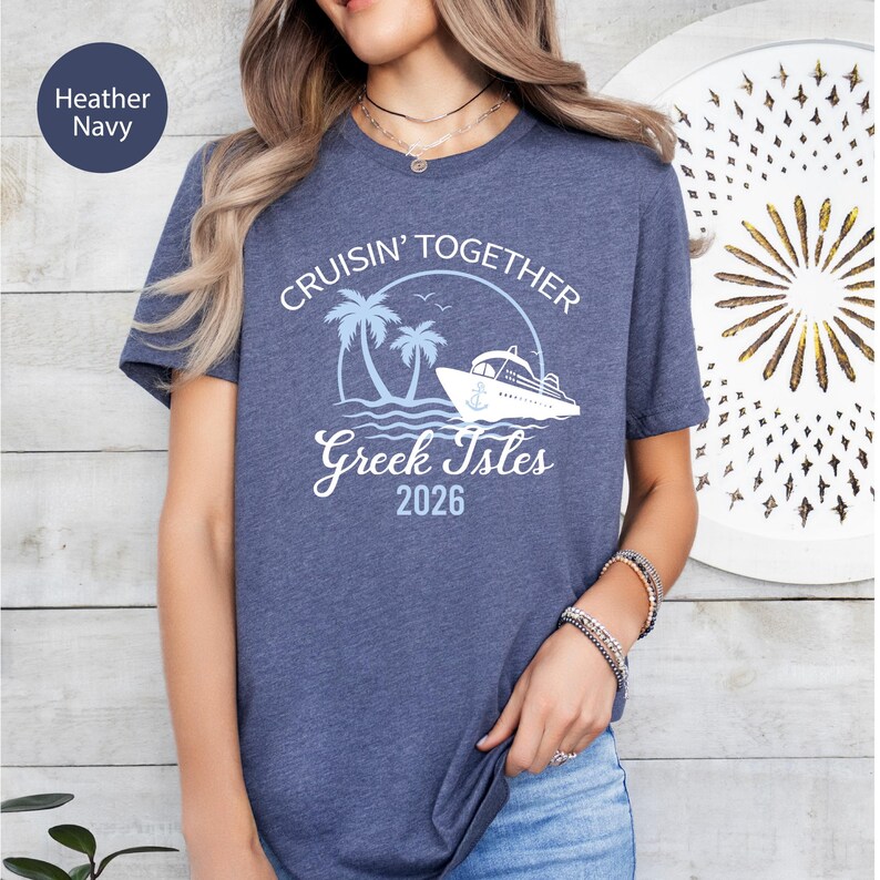 Greek Isles Cruise Shirt: Family Vacation Tee image 3