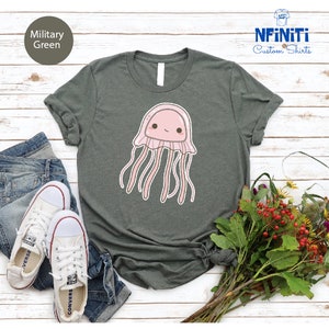 Jellyfish Shirt, Ocean Lover Tee, Cute Jellyfish Tee, Marine Biologist, Ocean Shirt,Ocean animals Tee,Funny Animal Gift,Jellyfish meme Shirt image 6