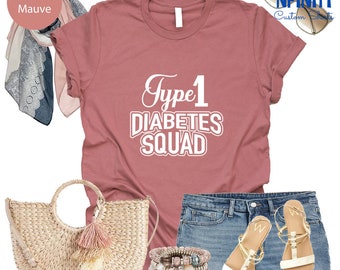 Type 1 Diabetes Squad Shirt: Family T1D Support Tee