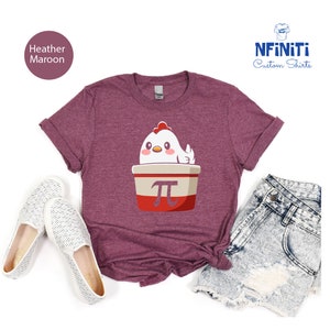 Chicken Pot Pi Shirt, Pi Day T-Shirt, Math Shirt, Funny Math Gift, Math Teacher Shirt, Math Teacher Gift, Mathematics Major Shirt image 3