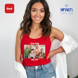 Custom Photo Tank Top: Personalized Family Picture Racerback