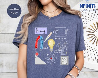 Physics Formula T-shirt, Science Student Gift