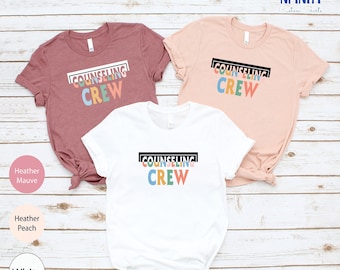 Counseling Crew Matching T-Shirt: School Counselor Team Tee