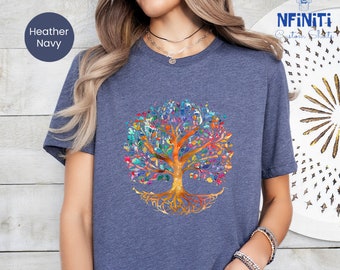 Family Reunion Shirt, Watercolor Tree Of Life Shirt For Women, Family Tree Shirt, Reunion Matching Tee, Tree Of Life Shirt, Spiritual Shirt