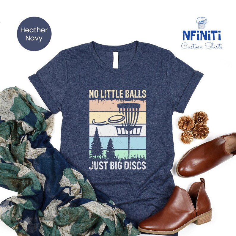 Retro Disc Golf Tee: Funny Sports Shirt, Gift for Disc Golfer image 5