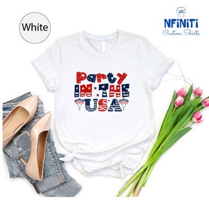 Party In The USA 4th Of July Shirt: Retro Patriotic Tee