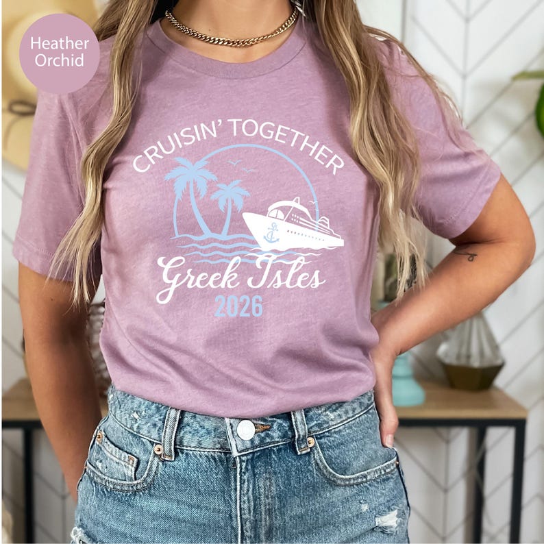 Greek Isles Cruise Shirt: Family Vacation Tee image 11